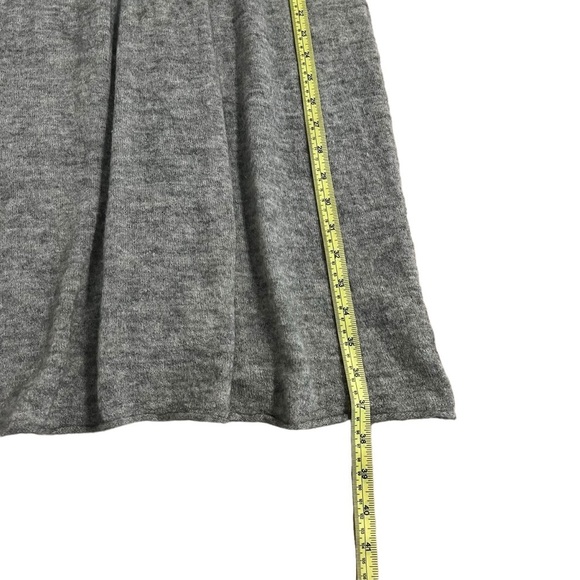 Anthropologie MOTH Gray Zippered Back Sweater Dress Size M - Nylon Wool Alpaca - Picture 12 of 15